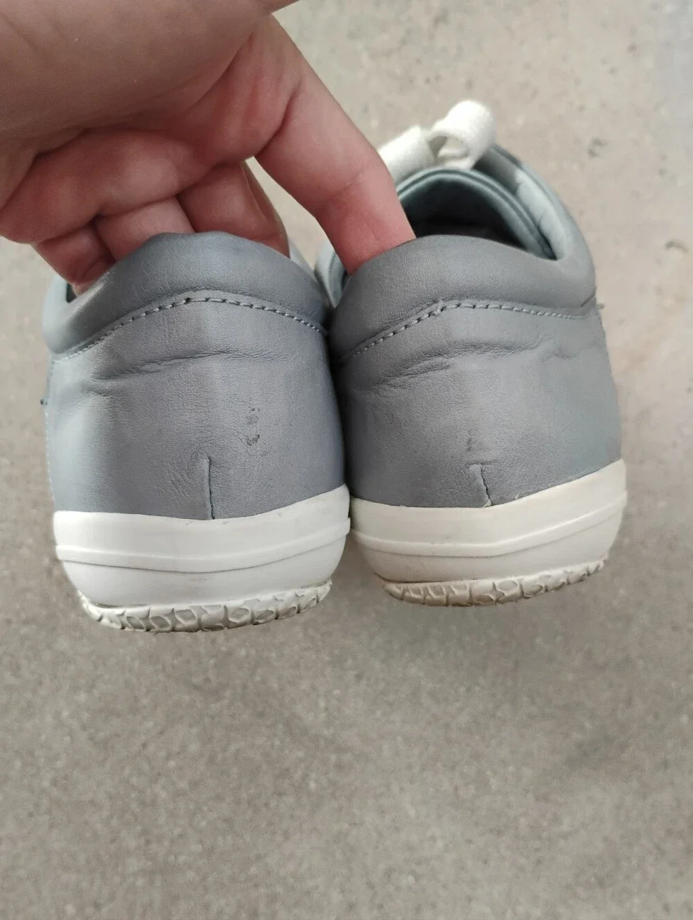 Gelato Teejay Dusty Blue Perforated Lace-Up Women’s Sneakers